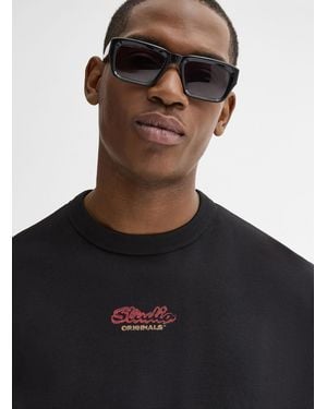 Jack & Jones Front And Back Logo Sweatshirt - Black