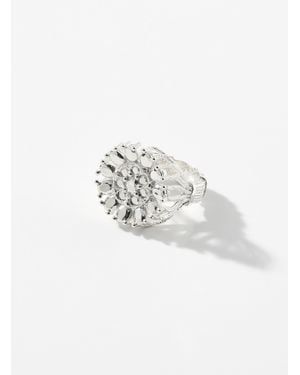 Bleue Burnham Dorset Dahlia Impression Ring - White