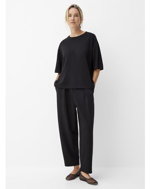 Inwear Pannie Peachskin Pant Fit: Barrel Leg, High Rise - Black