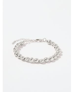 Simon's Metallic Sheen Bracelet - White