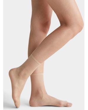 DIM Sublim Matte Voile Ankle Socks 2 - Natural