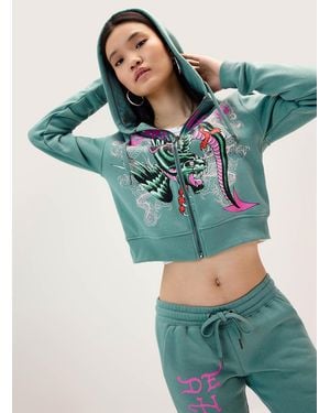 Ed Hardy Chimera Hooded Zip - Green