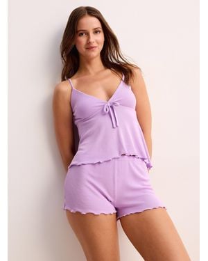 Miiyu Baby Ribbed Lettuce - Purple