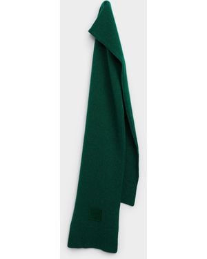 Simon's 1840 Lambswool And Angora Scarf Our History, Our Heritage Collection - Green