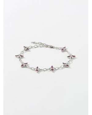 Vitaly Allure Red Crystal Bracelet - Grey