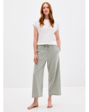 Miiyu Soothing Tone Pyjama Capri Pant - Multicolour