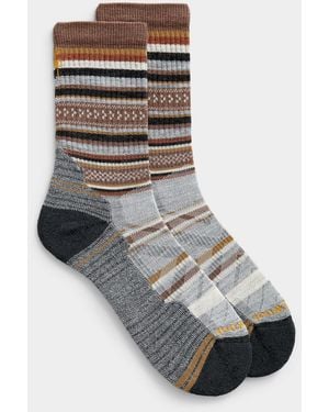 Smartwool Striped Hiking Sock - Black