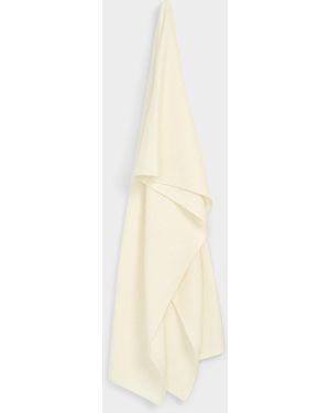 Simon's Solid Recycled Polyester Scarf - White