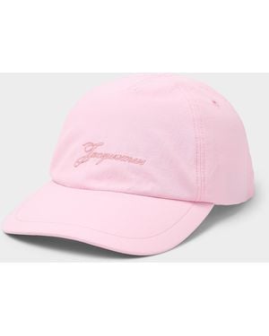 Jacquemus Baluchon Canvas Cap - Pink