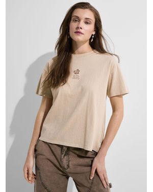 Rip Curl Cala Nights Printed Boxy T - Natural