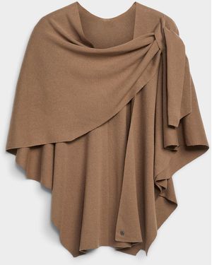 Fraas Solid Ruana - Brown