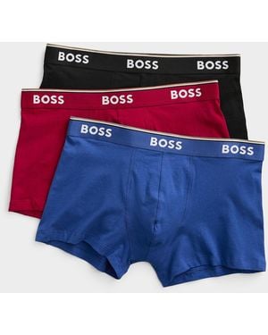 BOSS 2" Essential Trunks Cotton 3 - Blue
