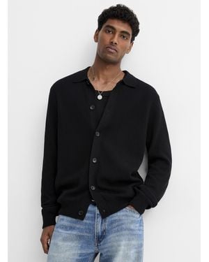 Le 31 Silky Knit Polo - Black