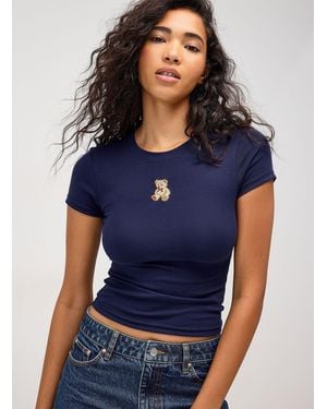 Twik Bear Cub Fitted T - Blue