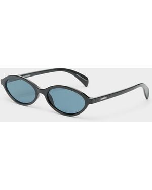Komono Doris Slim Oval Sunglasses - Blue