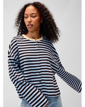 Twik Striped Boxy - Blue