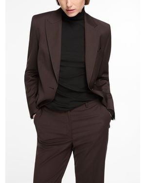 Filippa K Sasha Stretch Cool Wool Fitted Blazer - Black