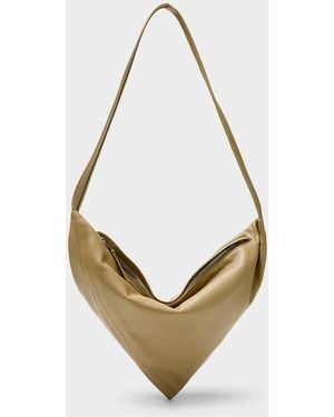 Maeden Vancouver Leather Triangular Bag - Metallic