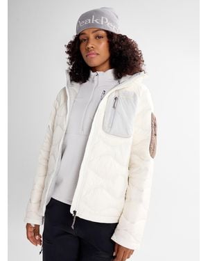 Peak Performance Helium Utility Hooded Quilted Jacket - White