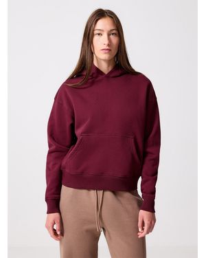 I.FIV5 Organic Cotton Fleece Jersey Hoodie - Red