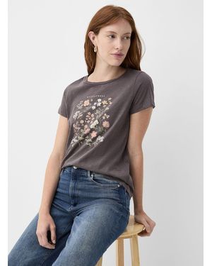 Contemporaine Printed Organic Cotton T - Blue