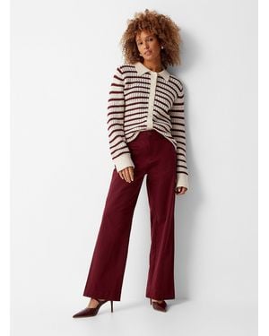 Part Two Coloured Chino Pant Fit: Wide Leg, Regular Waist