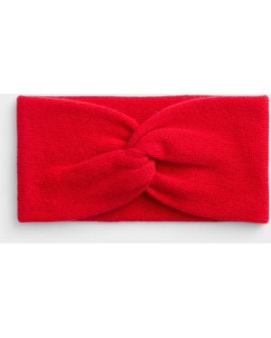 Simon's Pure Cashmere Twist Headband - Red