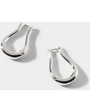Pilgrim Vase Silhouette Long Earrings - White