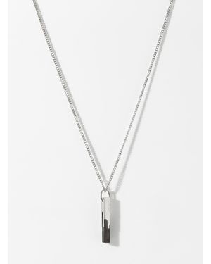 Vitaly Glitch Pendant Necklace - White