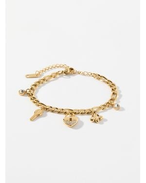 Simon's Good Luck Charm Gold Bracelet - Metallic