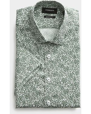 Lindbergh Floral Print Shirt Modern Fit - Green