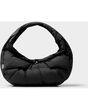 Mads Nørgaard Roxy rugged Fabric Puffy Shoulder Bag - Black
