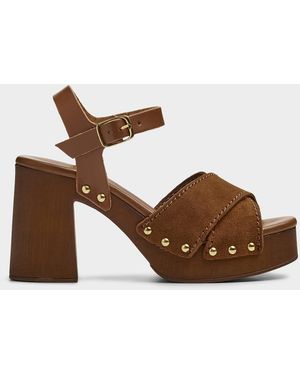 Simon's Golden Studs Faux - Brown