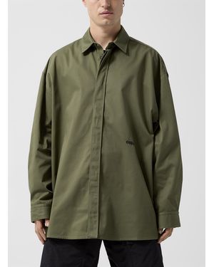 032c Steaming Optional Oversized Shirt Unisex - Green
