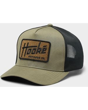 Hooké Embroidered Logo Trucker Cap - Green