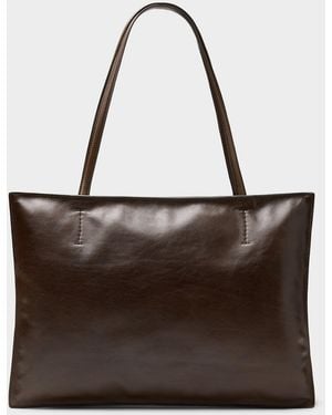 Maeden Yumi Soft Leather Tote Bag - Brown