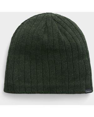 Chaos Solid Ribbed Tuque - Green