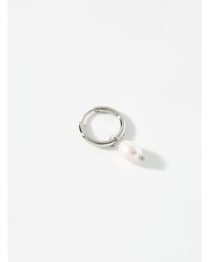Midi34 Axel Freshwater Pearl Earring - White