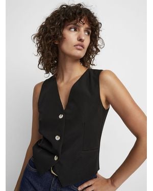 Icône Marbled Buttons Vest - Black