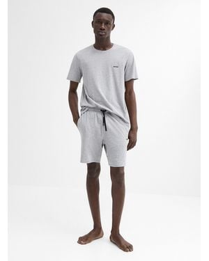 BOSS Stretch Jersey Lounge Short - White