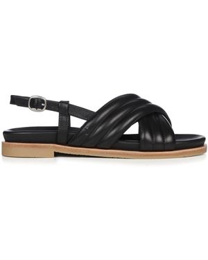 EMU Borradaile Leather Sandals Women - Black