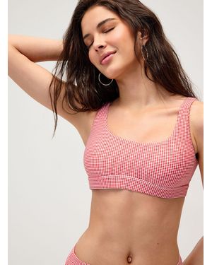 Simon's Solid Sporty Bralette - Brown