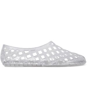 Jeffrey Campbell Perforated Jelly Flats Women - White