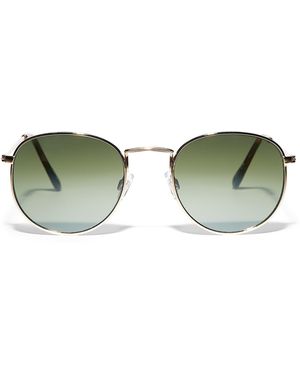 Simon's Effie Round Sunglasses - Green