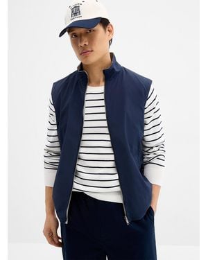 Point Zero Reversible Nylon Fabric Jacket - Blue