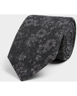 Le 31 Nocturnal Garden Cotton Tie - Gray