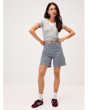 Dickies Striped Carpenter Short - Blue