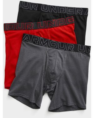 Under Armour Boxerjock Jersey Performance Boxer Briefs 3 - Gray