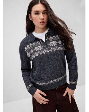 Twik Fair Isle Wool - Grey