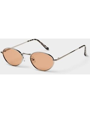 Simon's Benny Oval Sunglasses - Brown